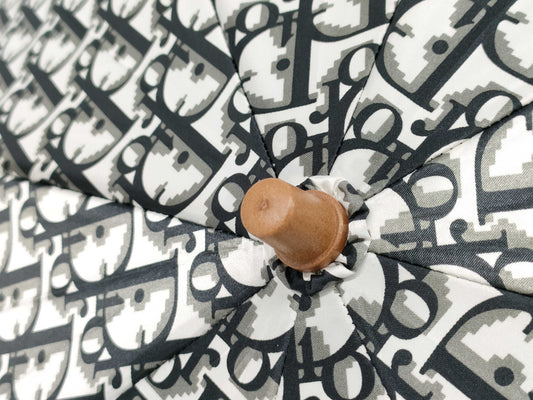 Dior Christian Dior Trotter Polyester Umbrella, Gray, Umbrella