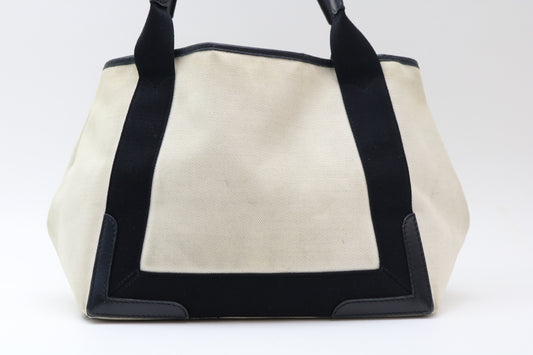 BALENCIAGA Canvas x Leather Tote Bag