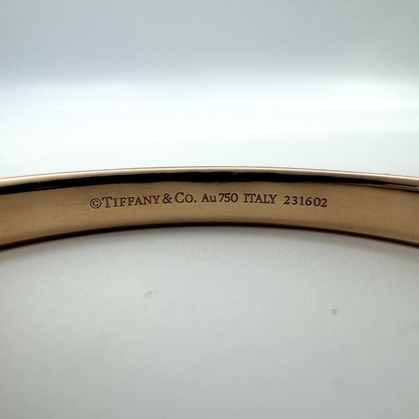 Tiffany & Co. Lock PG Au750 31.1g Bracelet/Bangle