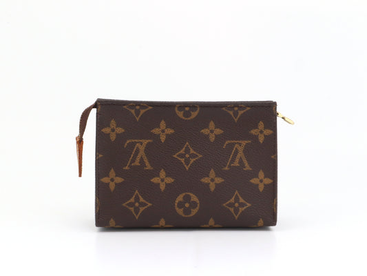 LOUIS VUITTON Monogram Poche Toilette 15 M47546 Pouch