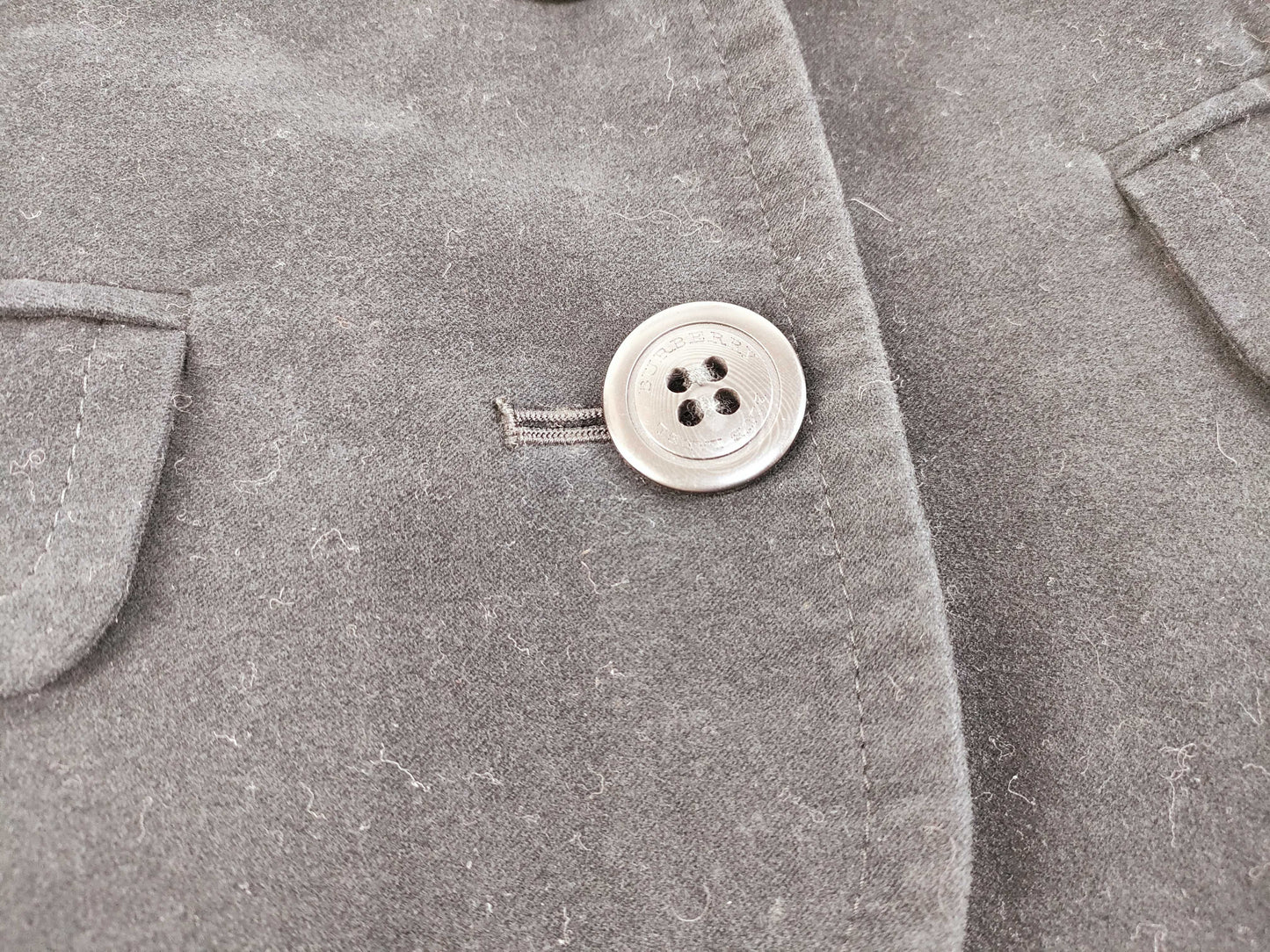 BURBERRY BLUE LABEL Velour Nova Check Black Outer Jacket