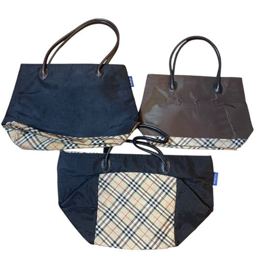 BURBERRY Nova Check Tote Bag Set of 3