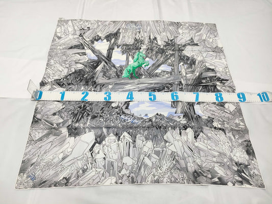 HERMES Carre 90 La Vallee de Crystal Scarf