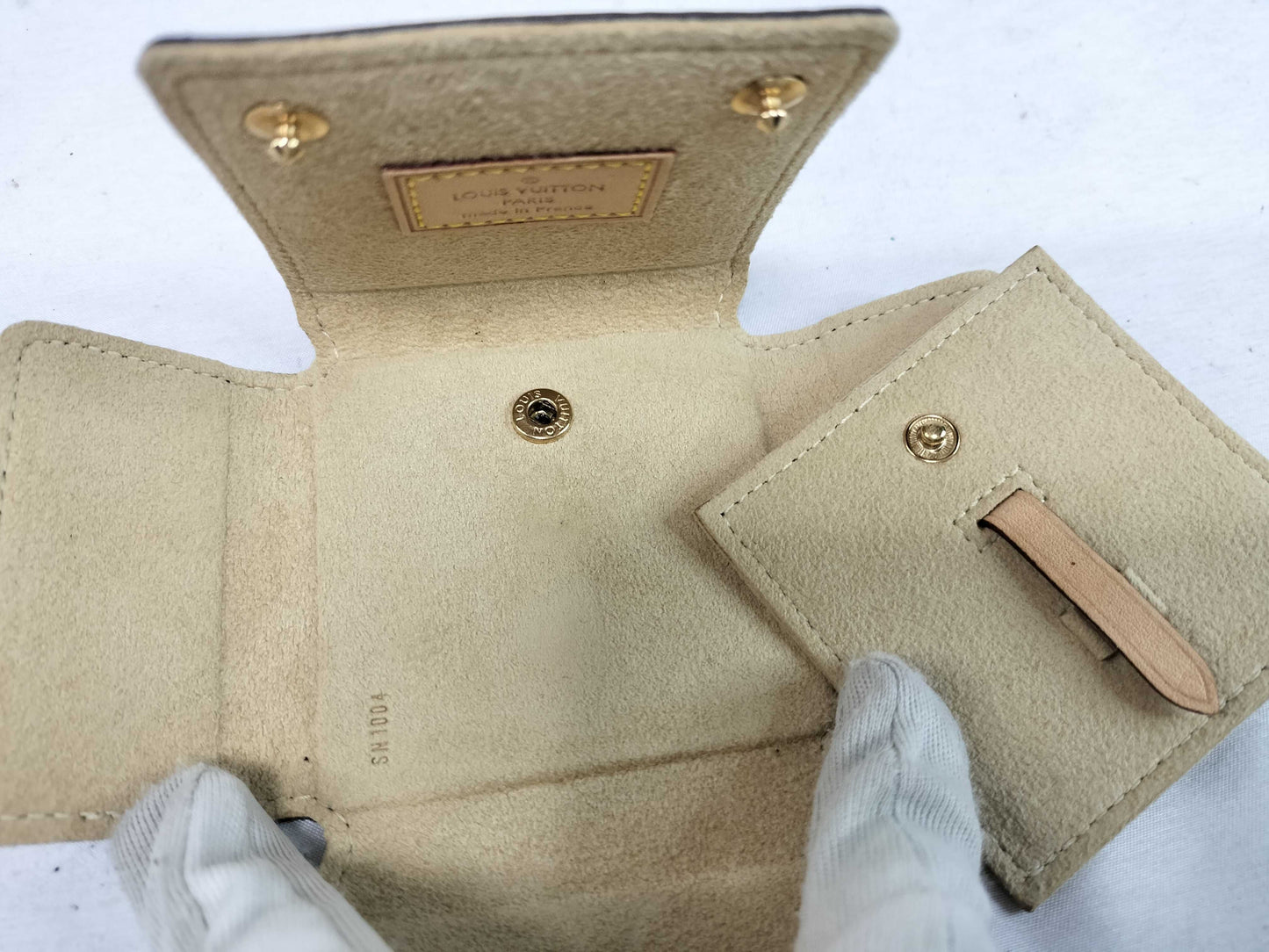 LOUIS VUITTON Monogram Mini Jewelry Case SN1004 Other Accessories