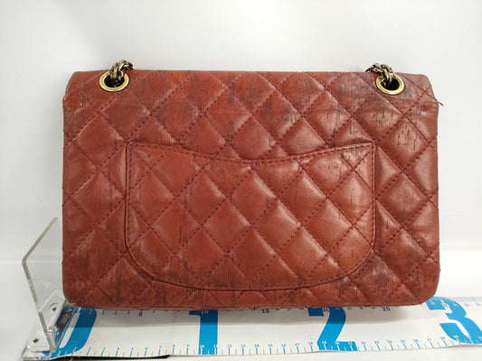 CHANEL 2.55 Metal Chain Shoulder Bag