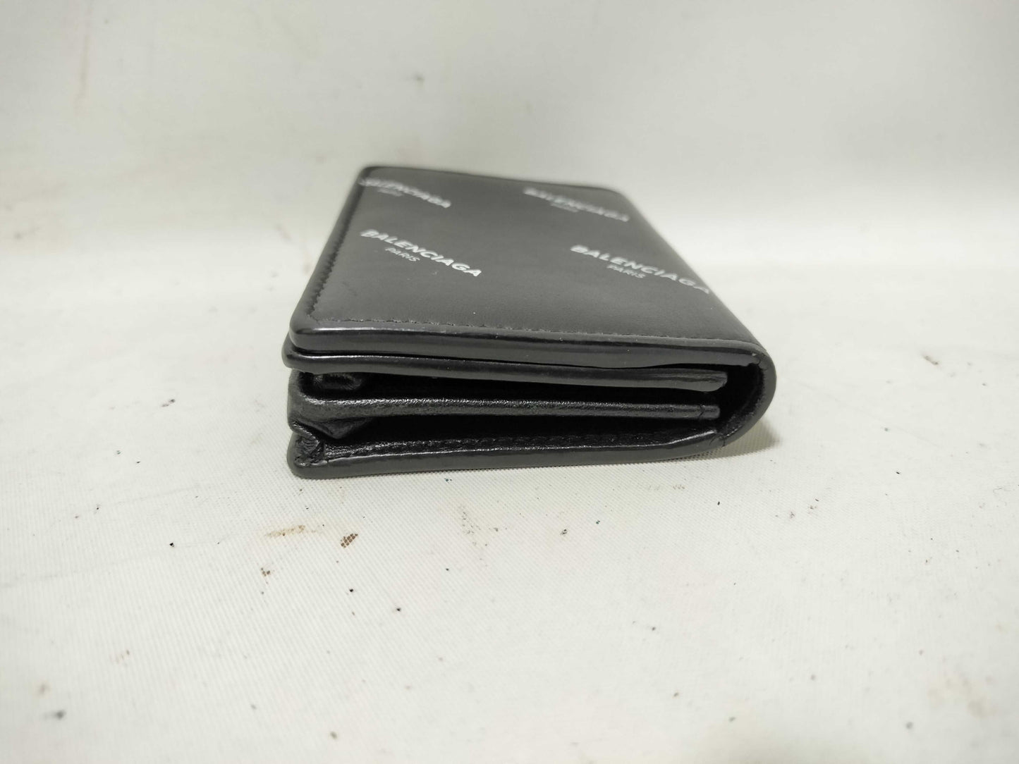 BALENCIAGA BALENCIAGA Logo Print Black Card Case Card Case/Pass Case/Business Card Case