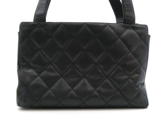 CHANEL Matelasse Coco Mark Leather Handbag