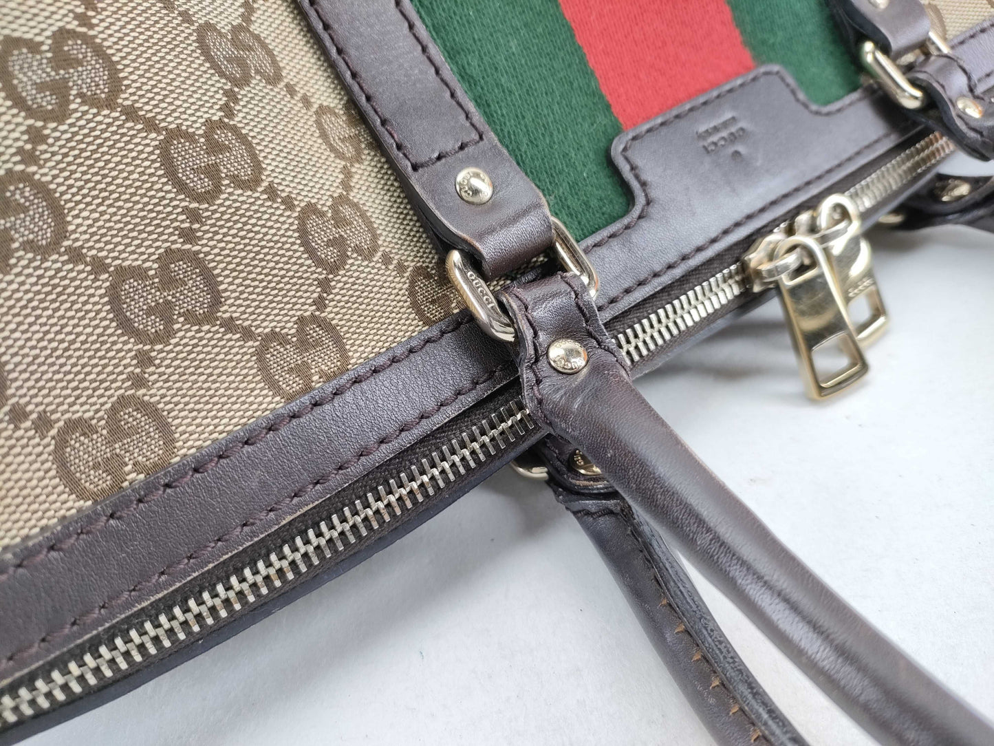 GUCCI GG Canvas GUCCI Sherry Boston 2-way Boston Bag