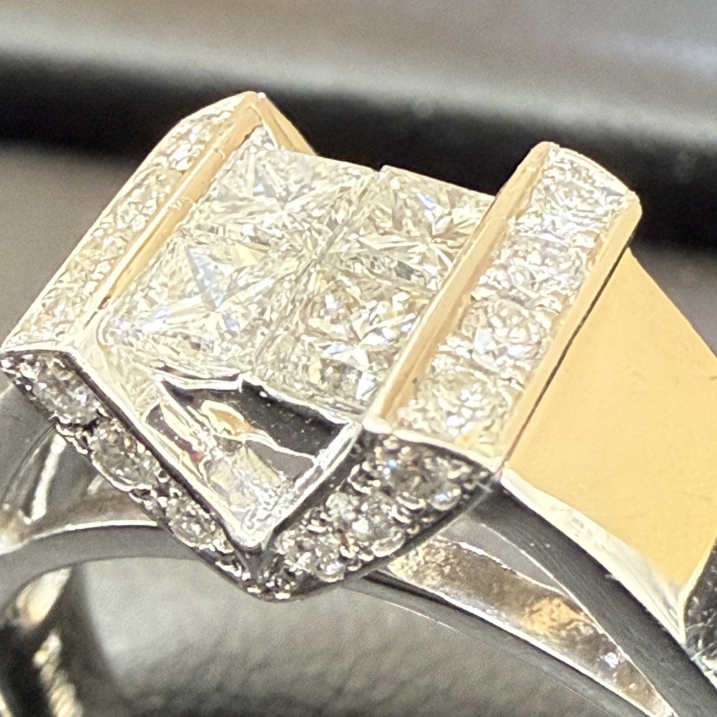 D1.00ct Pt900 11.2g Ring
