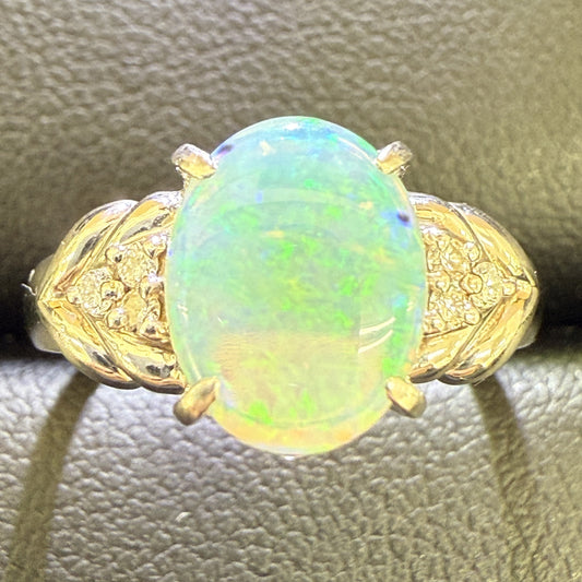 OP 0.84ct D 0.06ct PT900 4.2g Ring