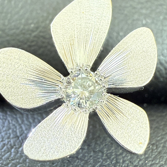 Kenji Kiuchi D0.14/0.14ct Pt900/850 8.3g Earrings