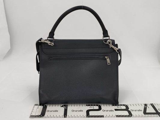 CELINE Trapeze Shoulder Bag Navy