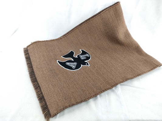 LOUIS VUITTON Limited Edition 100% Wool Scarf Brown