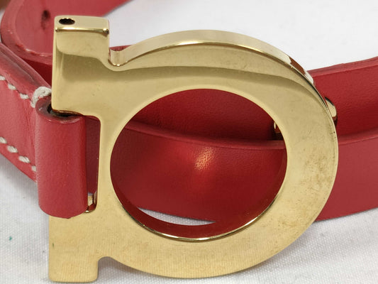 Salvatore Ferragamo Gancini Leather Belt