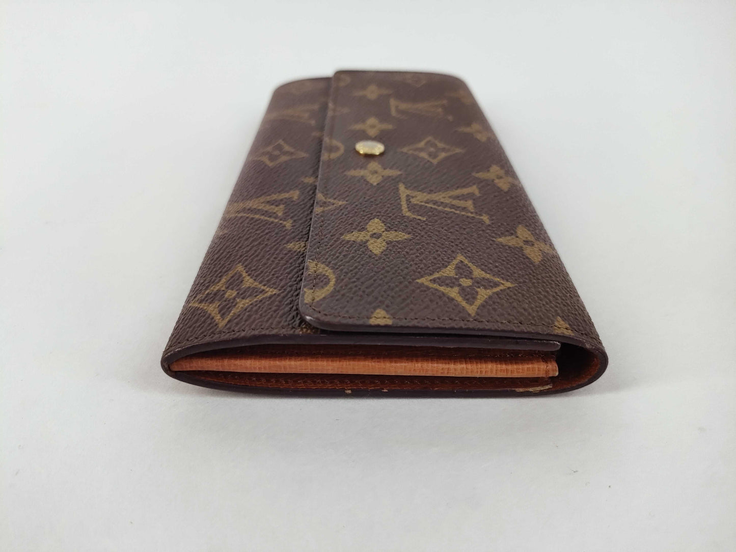 LOUIS VUITTON Monogram Louis Vuitton Long Wallet Porte Monnaie Credit Monogram 874 Wallet