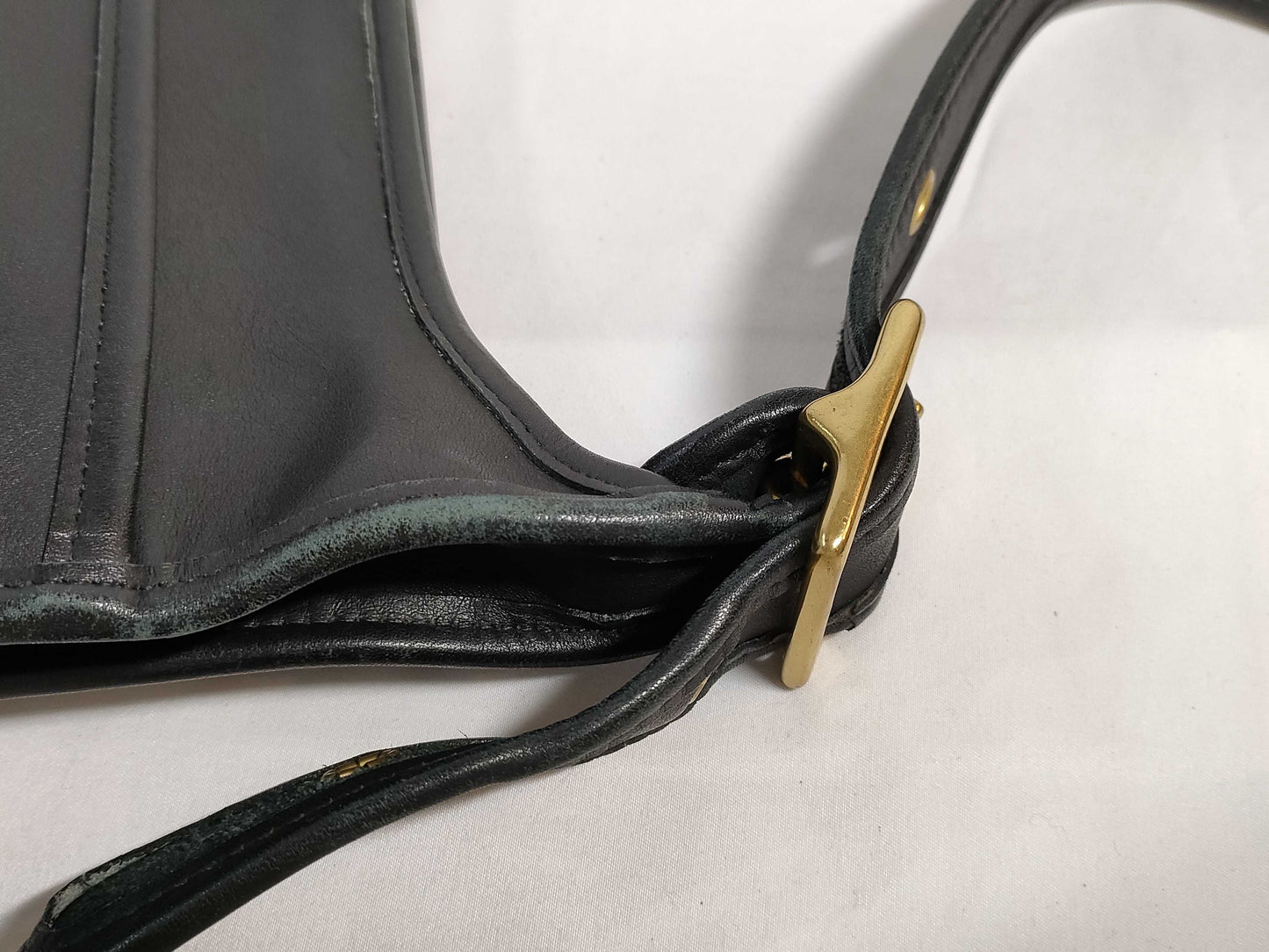 COACH COACH Shoulder Bag Old Coach Leather Black Shoulder Bag