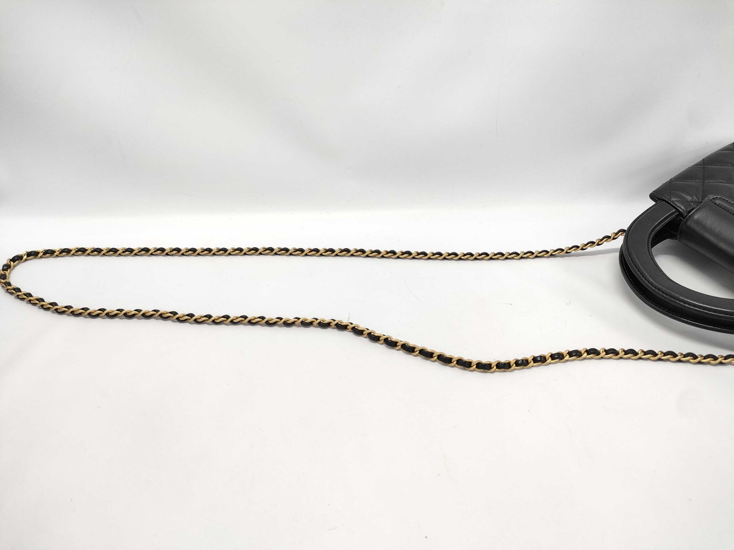 CHANEL Matelasse 2-Way Handbag with Gold Hardware, Chain Shoulder Bag, W19cm, AS4416, Serial Number Plate, Black