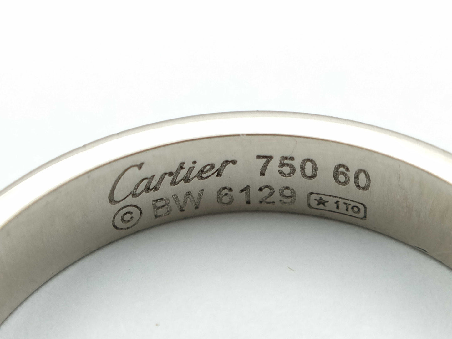Cartier Happy Birthday #60 WG 750 6.1g Ring
