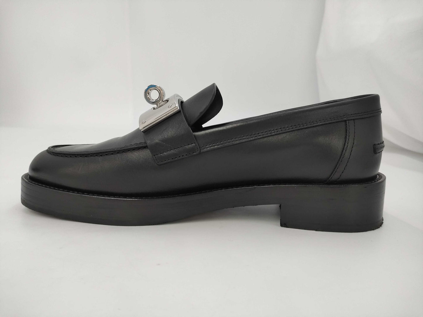 HERMES HERMES Shoes Moccasin Hot H232075Z Kelly Hardware/Silver Hardware Size 38.5 Loafers