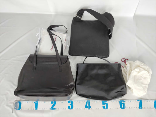 Salvatore Ferragamo Vara Ribbon Shoulder Bag and 3 Other Shoulder Bags Set