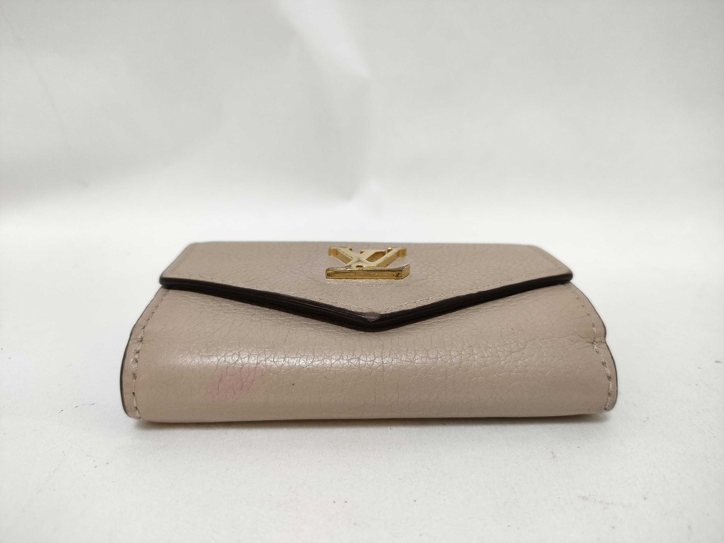 LOUIS VUITTON Louis Vuitton Louis Vuitton Portefeuille Lock Mini Beige Wallet