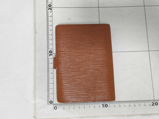LOUIS VUITTON Epi Leather Wallet Cover, Brown