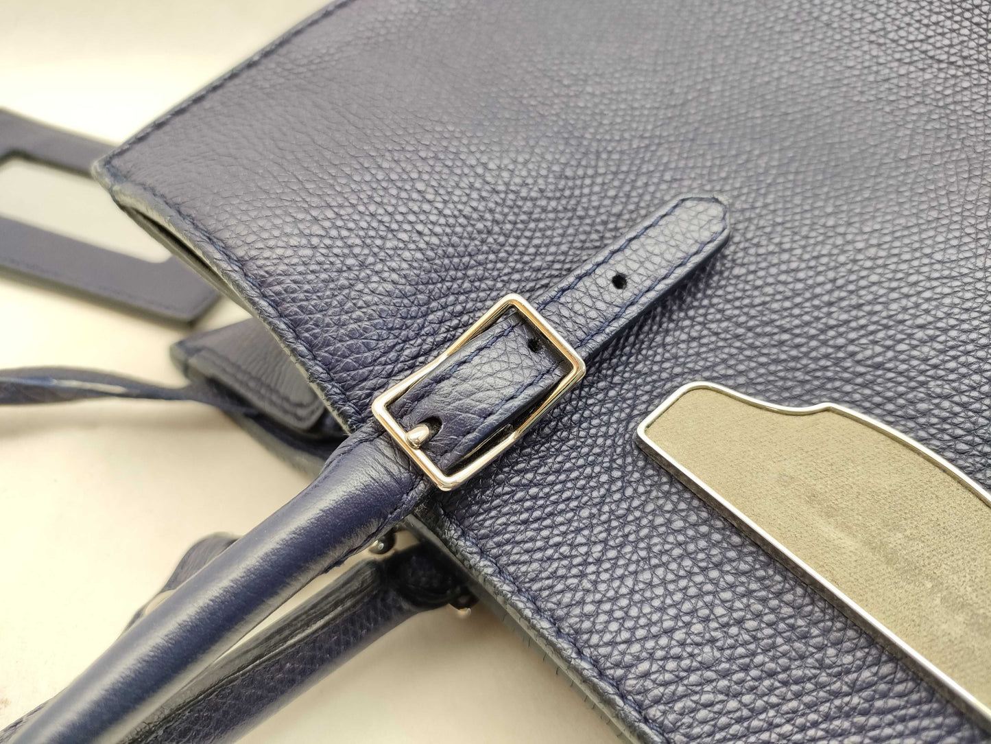 BALENCIAGA Paper 2-Way Bag Navy Handbag