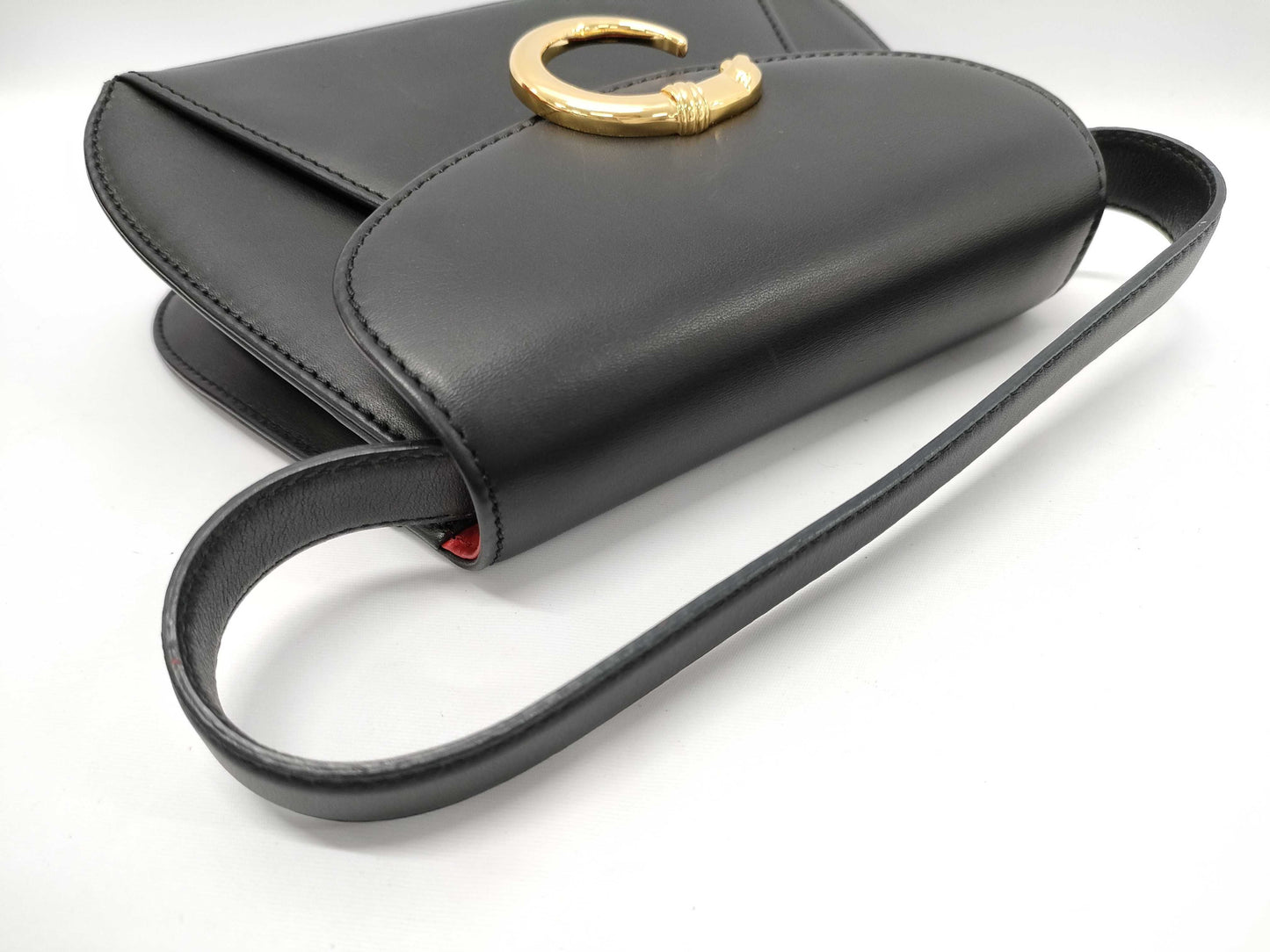 Cartier Panthère 2-way shoulder bag, leather, black handbag