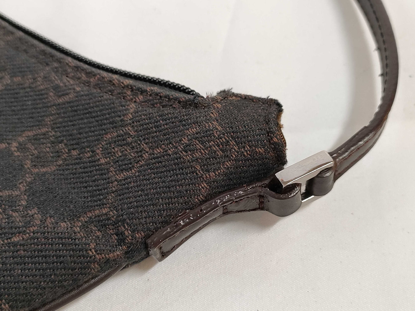 GUCCI GG Canvas Shoulder Bag Brown Shoulder Bag