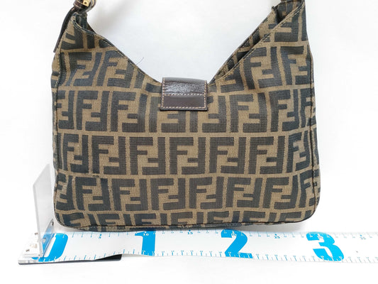 FENDI Zucca Mamma Bucket Shoulder Bag