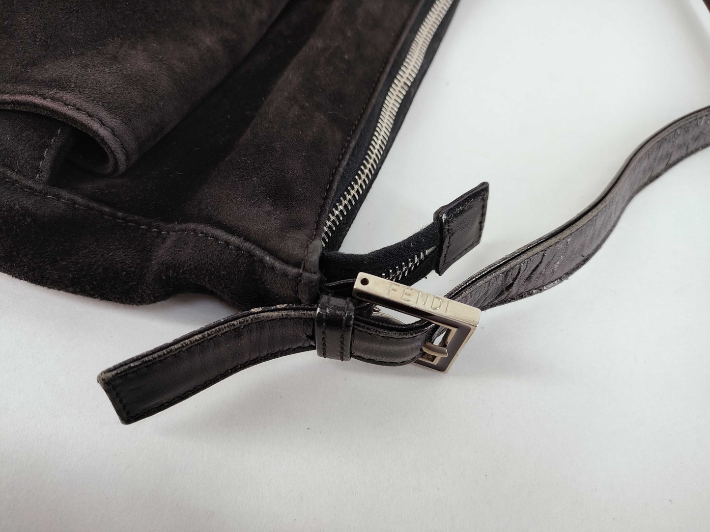 FENDI Mamma W30 Suede Shoulder Bag