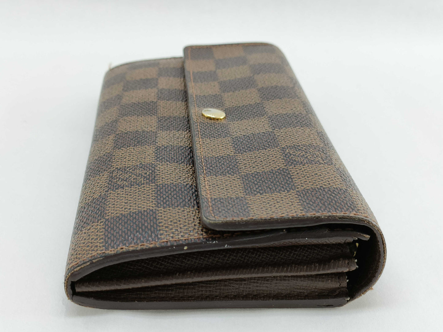 LOUIS VUITTON Damier Louis Vuitton Damier Portefeuille Sarah N61734/CA1099 Wallet with Box, Dust Bag, and Initials