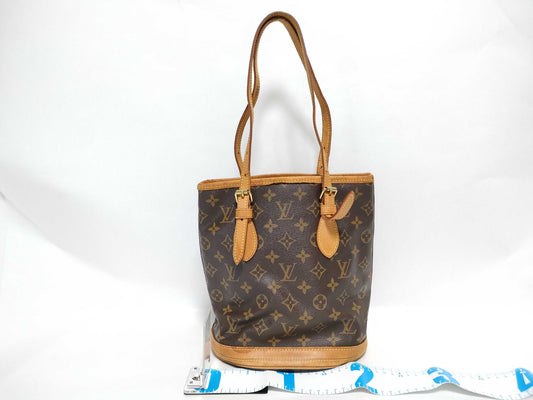 LOUIS VUITTON Monogram LV Petit Bucket M42238 Monogram Tote Bag