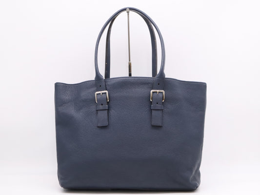 LOUIS VUITTON Taurillon Leather Cabas Voyage Navy Tote Bag UB0196