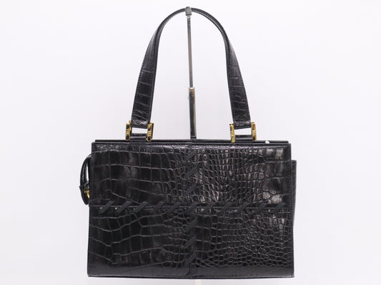 Yves Saint Laurent Leather Handbag Black Handbag