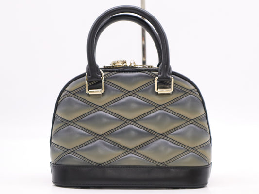 LOUIS VUITTON M23576 Leather Alma BB Maltage Handbag, RFID Verified, Includes Shoulder Strap, Box, Padlock, Two Keys, and Cloche