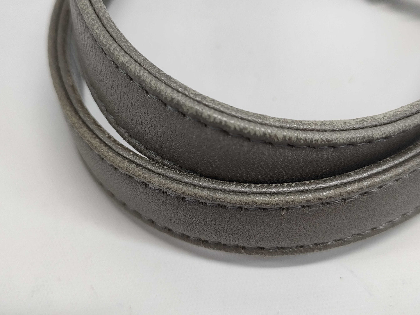 CHANEL Lambskin Shoulder Bag with V-Stitch Coco Mark, Double Chain, Silver Hardware, Gray Seal, 20977604