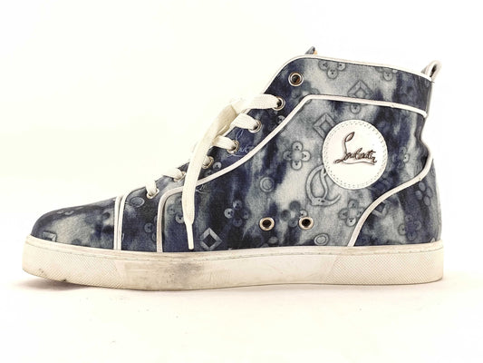 Christian Louboutin Men's High-Top Sneakers, Size 40 1/2, LOU SPIKES ORLATO.