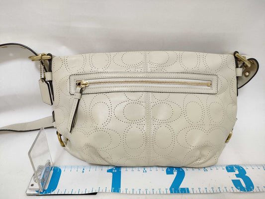 COACH Signature Coach Bag White Shoulder Bag