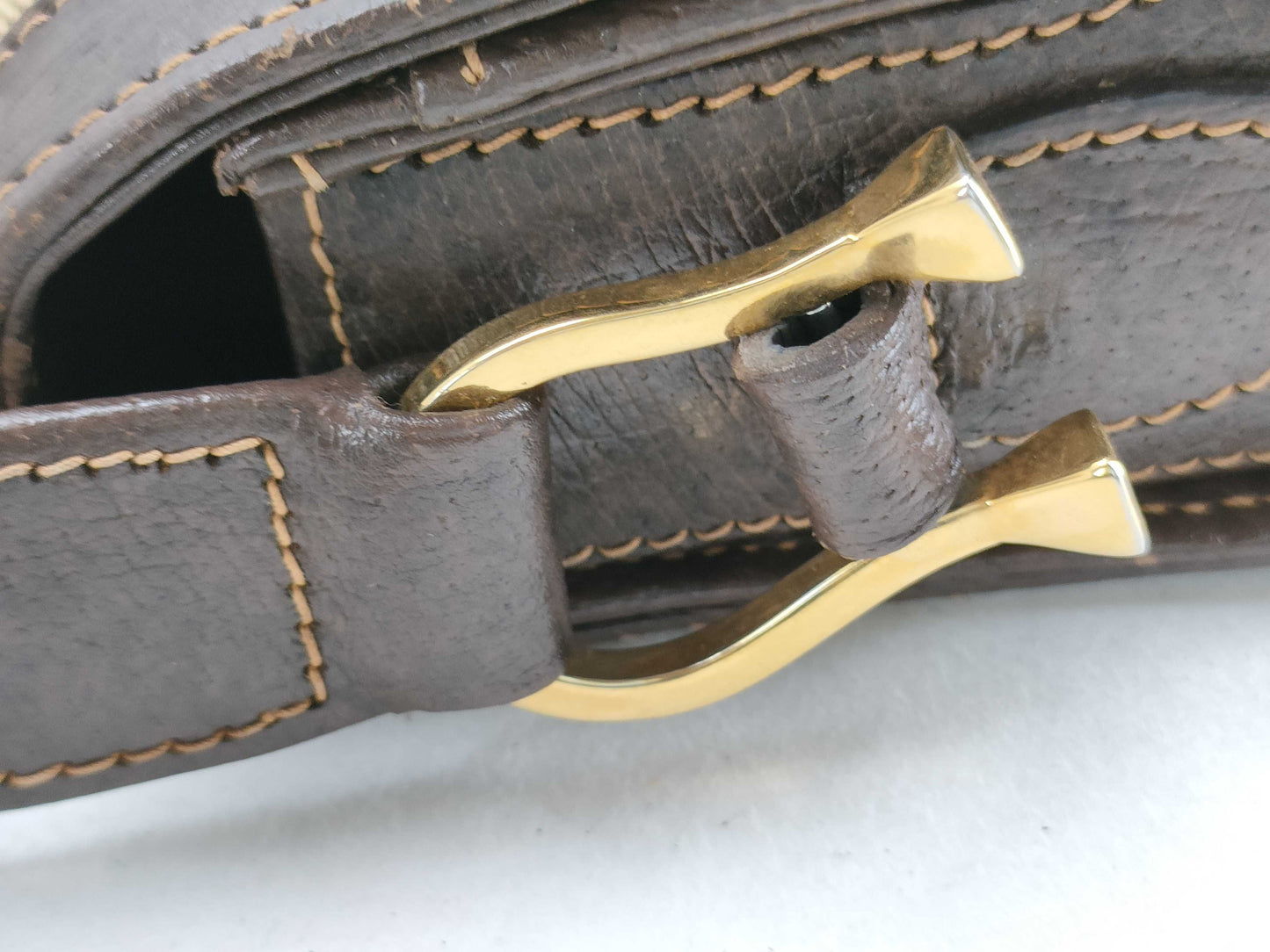 GUCCI Old GG Canvas Flap Shoulder Bag