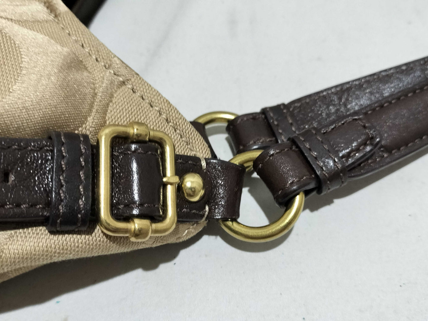 COACH Signature Coach Hobo Shoulder Bag Signature Shoulder Bag