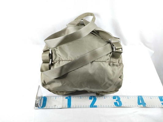 PRADA Nylon Prada Backpack Beige