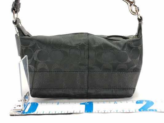 COACH Signature 42019 Signature Handbag Canvas/Leather Black Handbag