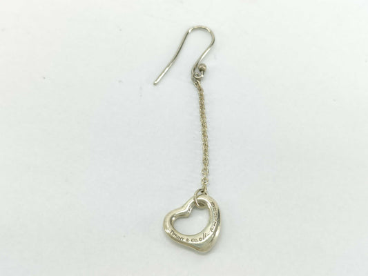 Tiffany & Co. Tiffany Open Heart Earrings, SV925 Silver, 1.1g, Single Earring
