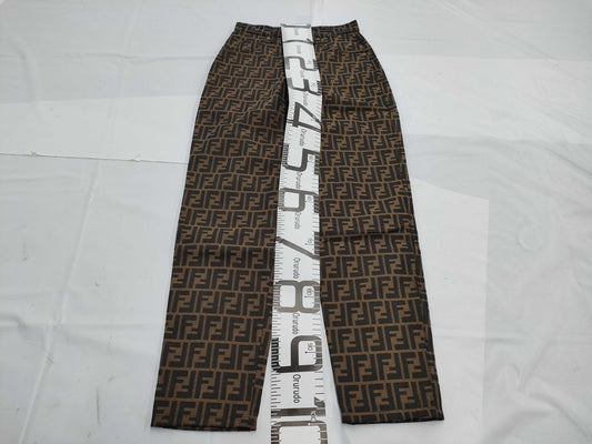 FENDI Zucca Pants Brown 41/27 inch
