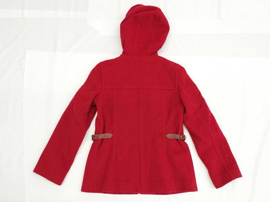 BURBERRY BURBERRY BLUE LABEL Novacheck Leather Wool Coat Size 38 Jacket