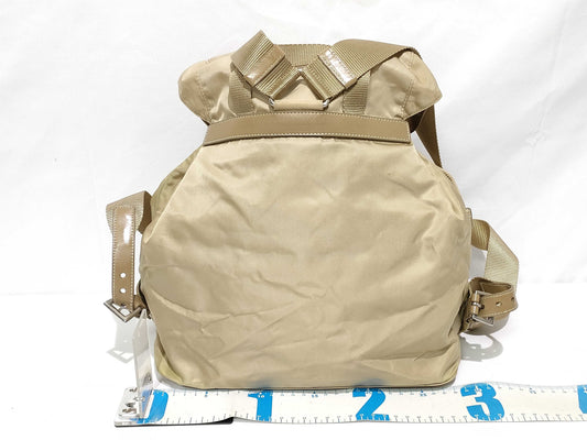 PRADA Nylon PRADA Backpack Beige Nylon Backpack