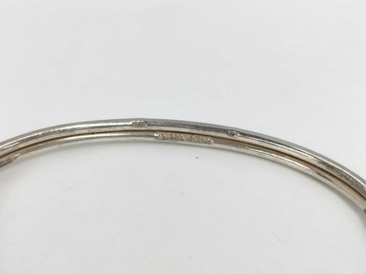 Tiffany & Co. Double Hook Bangle 925x750 15.2g Gold x Silver Bracelet Bangle