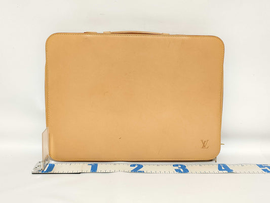 LOUIS VUITTON LOUIS_VUITTON Tanned Leather Briefcase Bag Business Bag