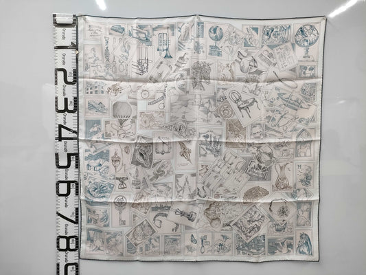 HERMES Carre 90 Fauble Stamp Lover's Scarf